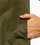 Men's Flannel Lined Shacket, Water-Resistant, Dark Army