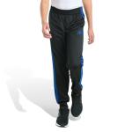 adidas Boys Black & Blue 3-Stripe Joggers