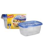 Glad Deep Dish Food Storage Containers, 64 Ounce