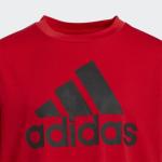 adidas Boys' AEROREADY Performance Logo Tee, Scarlet