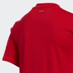 adidas Boys' AEROREADY Performance Logo Tee, Scarlet