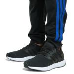 adidas Boys Black & Blue 3-Stripe Joggers