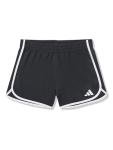 adidas Girls' Black Woven Pacer Shorts, XL