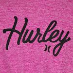 Hurley Girls' Fuchsia Long Sleeve Hoodie, XL