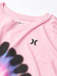 Hurley Girls Pink Tie Dye Boxy T-Shirt