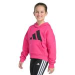 adidas Girls Colorblock Pink Hooded Sweatshirt