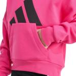 adidas Girls Colorblock Pink Hooded Sweatshirt