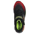 Skechers Kids Flex-Glow Bolt Sneakers, Black/Red