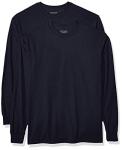Gildan Long Sleeve T-Shirt 2-Pack, Navy, Large