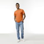 Gildan Men's Heavy Cotton T-Shirt 3-Pack, Safety Orange
