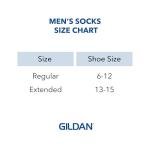 Gildan Men's Assorted Half Cushion Crew Socks, 12-Pack