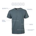 Gildan Men's Heavy Cotton T-Shirt 3-Pack, Safety Orange