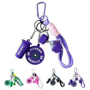 Eagyrosi Dumbbell Keychain - Fun Gym Accessory