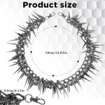 Punk Gothic Spike Layered Pants Chain Accessory