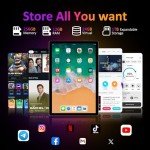 POWMUS 14" Android Tablet with 256GB Storage