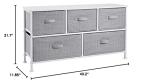 Amazon Basics Extra Wide 5-Drawer Closet Organizer