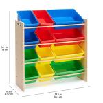 Kids Toy Storage Organizer with Colorful Bins