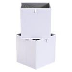 Collapsible Storage Bins, Pack of 6, White