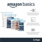 Amazon Basics Jumbo Vacuum Storage Bags, 6 Pack