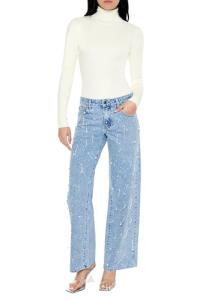 Forever 21 Cutout Bodysuit for Women, White