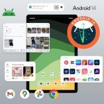 ApoloSign 11" Android 14 Tablet with 8+128GB Storage
