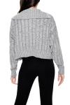 Forever 21 Black Ribbed Half-Zip Sweater, Medium