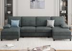 Meilocar U-Shaped Sectional Sofa with Chaise