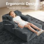 Dark Grey 45'' Chaise Lounge Sofa Bed