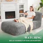 Hobestluk Large Bean Bag Chair with Memory Foam