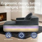 Dark Grey 45'' Chaise Lounge Sofa Bed