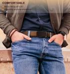 BULLIANT Men's Adjustable Leather Ratchet Belt 2 Pack