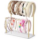 Josmimic Metal 2-Tier Headband Organizer Stand