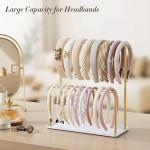 Josmimic Metal 2-Tier Headband Organizer Stand