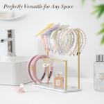 Josmimic Metal 2-Tier Headband Organizer Stand