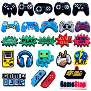 Video Game Charms for Clog Shoes - 35 Pcs