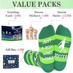 Juesly Soccer Socks for Boys Ages 9-12