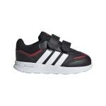 Adidas Baby Tensor Switch Sneakers, Black/White/Scarlet