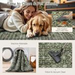 Lofus Green 8x10 Washable Area Rug