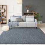 Modern 3x5 Memory Foam Area Rugs - Dark Blue