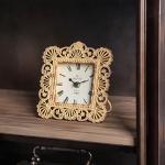 NIKKY HOME Vintage Pewter Desk Clock - Yellow