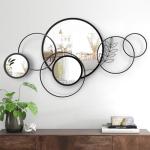 Uaeoo Large Round Decorative Wall Mirror 45"x25.5