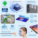 12" Android Tablet with Keyboard and 256GB Storage