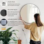 Sunniry 24-Inch Black Round Wall Mirror