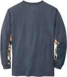 Whitetails Men's Camo Long Sleeve T-Shirt, Blue