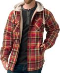 Men's Hooded Plaid Flannel Jacket, Insulated