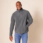 Men's Full-Zip Fleece Jacket, Charcoal Heather, X-Large