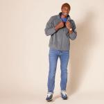 Men's Full-Zip Fleece Jacket, Charcoal Heather, X-Large