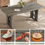 3-Piece Dining Table Set for 6-8 People