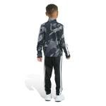 adidas Boys Camo Jacket and Jogger Set, Black
