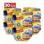 Glad 25 Oz Medium Square Food Storage Containers - 5 Pack